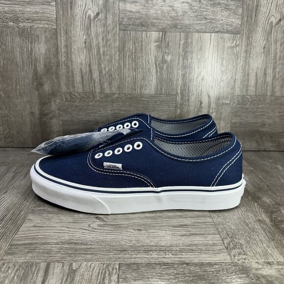 Vans Authentic Women's size 8.5 Blue White Casual Shoes - Picture 2 of 9
